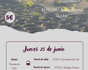 25 jun 4ª Ruta senderismo La Florida -Bodega Stratus