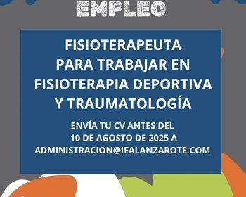 oferta-empleo-fisioterpeuta-para-trabajar-fisioterapia-y-traumatología-ifalanzarote-lanzarote